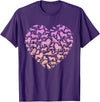 Girls Lion Design Silhouette Lions Design for Lion Lover | Girls Lion T-Shirt - Purple