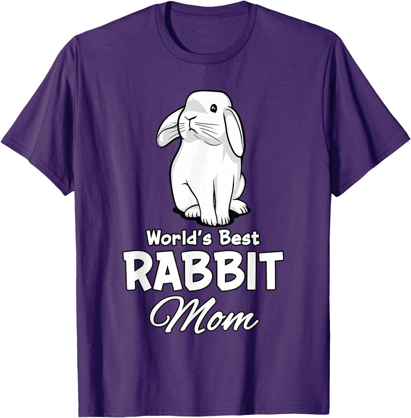 Rabbit Mom Rabbit Mum Mother Rabbit Lover T-Shirt in Purple