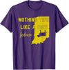 Funny Farm Nothing Tips Like A Cow Indiana state T-Shirt - Purple