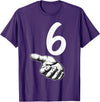 67 Meme Halloween Matching Costume BPD Number 6 Matching Duo 67 Meme Gen Alpha Slang Halloween T-Shirt - Purple