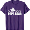 Papa Bear 5 Kids TShirt Papa Bear 5 Cubs Shirt Papa Bear 5 Cubs Shirt Daddy Bear 5 Kids TShirt Papa 5 Kids T-Shirt - Purple