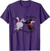 Top Hat and Rabbit T-Shirt in Purple
