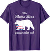 Transgender Child Mama Bear LGBT Mama Bear Protects Her Cub Transgender LGBT Trans Pride T-Shirt - Purple