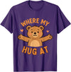 Where My Hug At Co. Where My Hug at Bear Hug Graphic T-Shirt - Purple