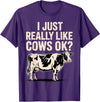 Cow Gift Cow Lover Accessories Cattle Farmer Stuff Funny Cow Design for Men Women Kids Dairy Cattle Cow Lovers T-Shirt -