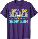 Proud Pig Show Mom Mother's Day Proud Pig Show Mom Pig Show Mother Pig Show Mama T-Shirt - Purple