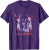 Dark Aesthetic Rabbit T-Shirt in Purple