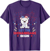 Fourth Of July - Cute Animals America 4th Of July American Polar Bear For Kids USA Polar Bear T-Shirt - Purple