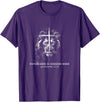 Retro Faith Based Lion Cross Father Day tee Fatherhood is Kingdom Work Retro Faith Based Lion Cross T-Shirt - Purple