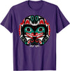 Tribal America Alaska Native American Art Tlingit Eagle Tribal Bear Clan T-Shirt - Purple