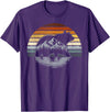 Bear Community Bear Brotherhood Gay Men Gifts Bear Pride Retro Mountain Nature Gay Bear Flag T-Shirt - Purple