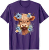 Western Shirts for Girls Men, Highland Cow Gifts Cow, Scottish Highland Cow, Western Wear, Highland Cow T-Shirt, Small,