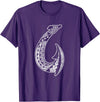 Vintage Hawaii Tribal Fish Hook Hawaiian Maori Hawaii Tribal Fish Hook Hawaiian Polynesian Maori Vintage T-Shirt - Purple