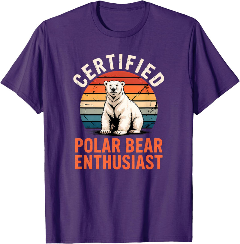 Polar Bear Shirts & Gifts Polar Bear T-Shirt - Purple