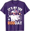3rd Birthday Girls Halloween Costume Gifts & Tees. Funny Halloween Birthday Ghost, It's My 3rd Boo Day Girls T-Shirt - Purple
