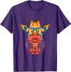 BoredKoalas Giraffe Giraffe Glases Bubblegum Funny Animal Chewing Gum Girls T-Shirt - Purple