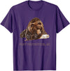 Port Protection Alaska Wild Grizzly Bear Nature Port Protection Brown Grizzly Bear In Snow Alaska Pacific NW T-Shirt - Purple