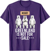 Greenland is not for sale Merch Greenland is not for Sale Polar Bear Greenland Denmark T-Shirt - Purple