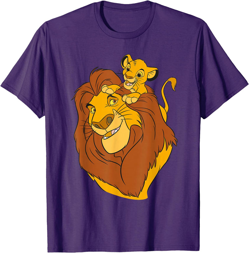 Disney The Lion King Simba and Mufasa Father and Son T-Shirt T-Shirt - Purple