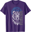 Nordic Valor, Viking Visions, Berserk til Valhalla Valhalla & Viking Compass - Nordic Bear Design T-Shirt - Purple