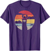 Pack A Punch Llama, Retro Style Alpaca T-Shirt - Purple