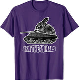 Cute Rabbit Lover Bunny Graphic Tank Top in Purple