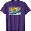 Llama Girls Alpaca Mom Gifts T Shirts & Hoodies Funny Kids Womens Retro Vintage Surfing a Wave Llama Lover T-Shirt - Purple