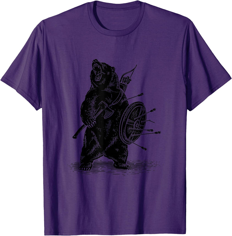 Amazing T shirt Viking Bear T-Shirt Polar Bear T-Shirt T-Shirt - Purple