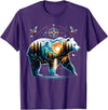 Grizzly Bear Lover Bear Hiking Grizzly Bear Camping Camper T-Shirt - Purple