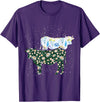 Vintage Animals Designs Vintage Cow T-Shirt - Purple