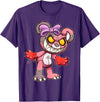 Teddybär Bad and Cute Teddy Bear T-Shirt - Purple