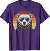 Polar Bear Retro Sunset Vintage Prints Co Polar Bear Retro Sunset Animal Lover Vintage Cool Owner T-Shirt - Purple