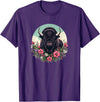 Wild Plains Buffalo Bison Gifts T Shirts & Hoodies Womens Girls Old West Retro Vintage Floral Buffalo Lover T-Shirt - Purple