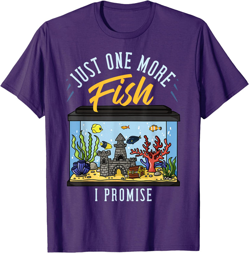 Fish Tank Aquarium Keeper Gifts Fish Tank Aquarium Gift Saltwater Aquascaping T-Shirt - Purple