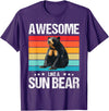 Sun Bears Sun Bear Lovers Shop Awesome like a Sun Bear. Sun Bears Sun Bear T-Shirt - Purple