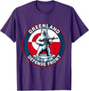 Greenland Lover Stuff Greenland Defense Front Polar Bear Greenland is not for Sale T-Shirt - Purple