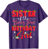 Sweet Strawberry First Birthday Girl Matching Sister Of The Berry First Birthday Girl Strawberry Lover T-Shirt - Purple