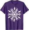 Snowflake Christmas Rabbit T-Shirt in Purple
