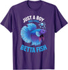 Betta Fish Shirts & Gifts for Boys Boys Betta Fish T-Shirt - Purple