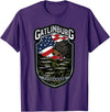 Great Smoky Mountains National Park Souvenirs Gatlinburg Tennessee Souvenirs Bears Gifts TN American Flag T-Shirt - Purple