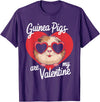 Funny Guinea Pig Lover Apparel for Kids Women Guinea Pigs Are My Valentine Cute Rodent Valentines Day T-Shirt - Purple