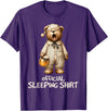 Schlafanzug Shirt Official Bear Sleep Shirt T-Shirt - Purple