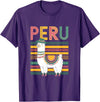 Shirt-o-Topia Cute Peruvian Llama from Peru - Fun Peru Design T-Shirt - Purple