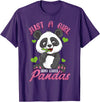 Panda Shirt & Tees Just A Girl Who Loves Pandas Shirt for Girls T-Shirt - Purple