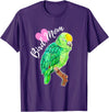 Parrot and Pet Bird Owners Amazon Parrot Lover Bird Mom Watercolor T-Shirt - Purple