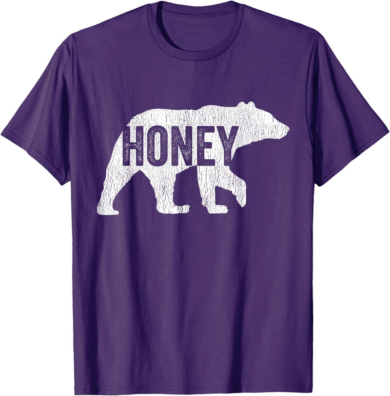 Matching Family Bear by Foxio Honey Bear Matching Family Camping Bear Funny Honey T-Shirt - Purple