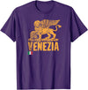 T-ShirtManiak Venezia Leone San Marco Italian lion Venice Italy Italy T-Shirt - Purple