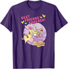Cartoon Network Cow and Chicken Best Friends T-Shirt, Men's Blue Short Sleeve Cartoon Character T-Shirt, Small - Purple