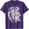 Philippians 4:13 Christian Jesus Lion Father Dad Christian Verse Lion Philippians 4:13 I Can Do All Things T-Shirt - Purple
