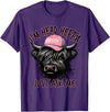 Cool Funny Gag Gifts Design Tee for Men Women I'm Head Heffa Just Ask Me Bossy Highland Cow Baseball Cap T-Shirt - Purple
